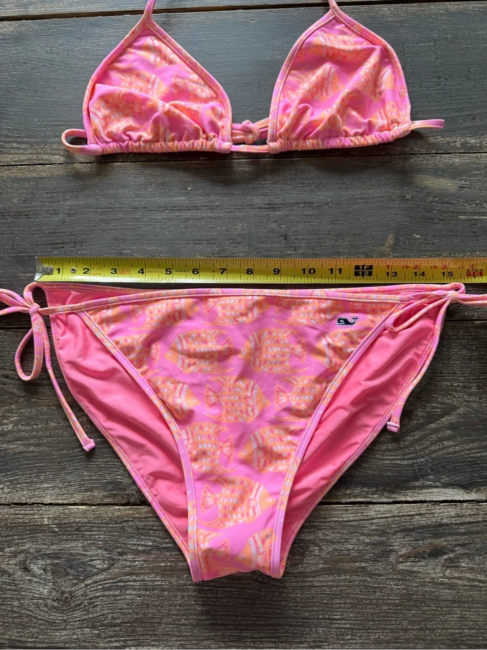 🎣 Vineyard Vines Fish Print Bikini Set | Pink Coral NWT